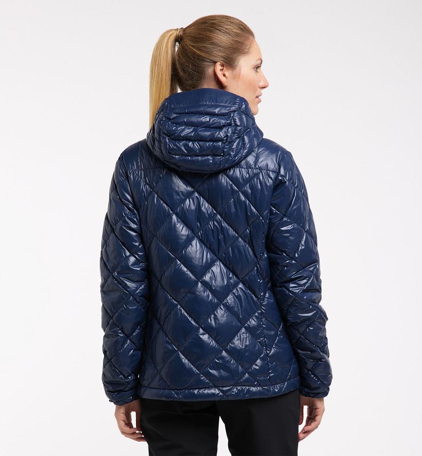 Haglöfs Womens Roc Mimic Down Jacket Dark Blue New Zealand 49317JUCG